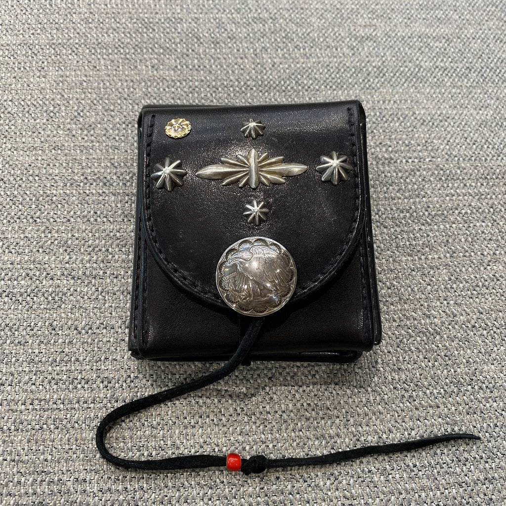 ゴローズ goro's [超美品]カスタム新型二つ折り財布(黒)