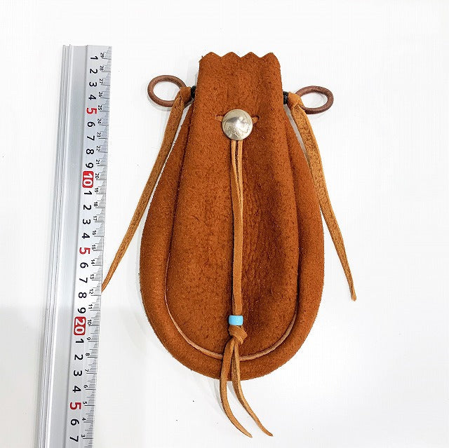 ゴローズ goro's [新品]巾着ポーチS(赤茶) – DELTAone