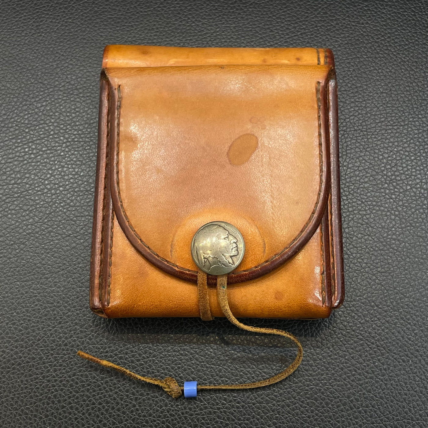 ゴローズ goro's 新型二つ折り財布(赤茶）
