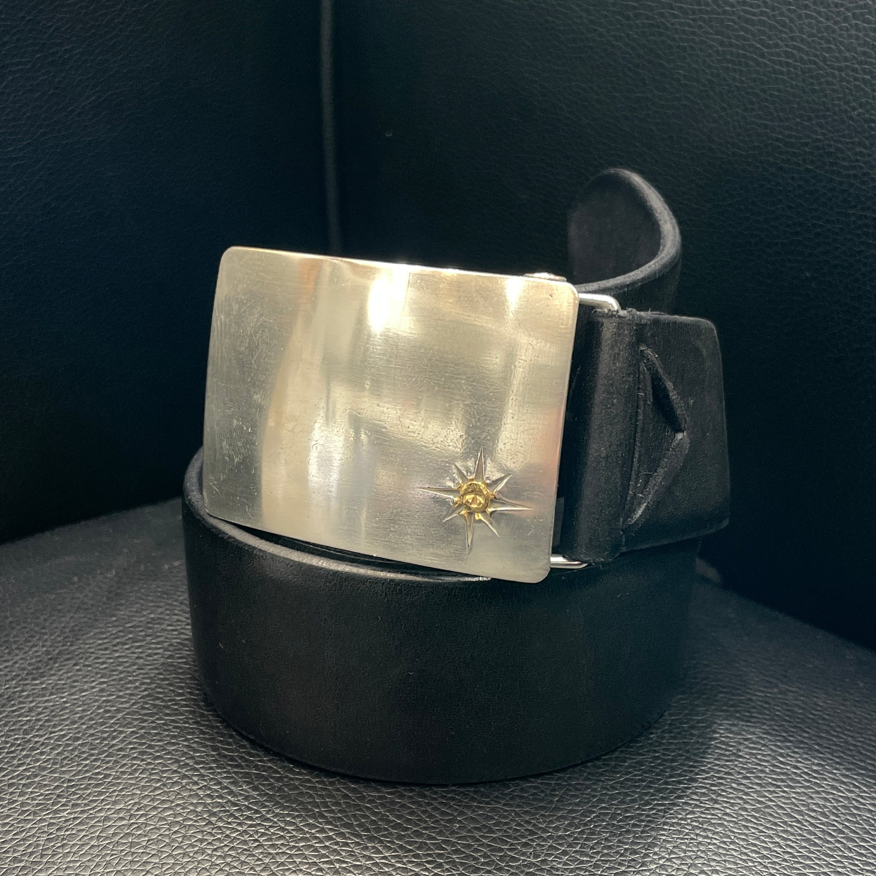 ゴローズ goro's 4cm可動式角バックルベルト(黒)※革新品 – DELTAone