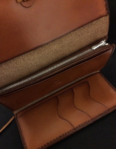 ゴローズ goro's [新品]三つ折り長財布(赤茶) – DELTAone