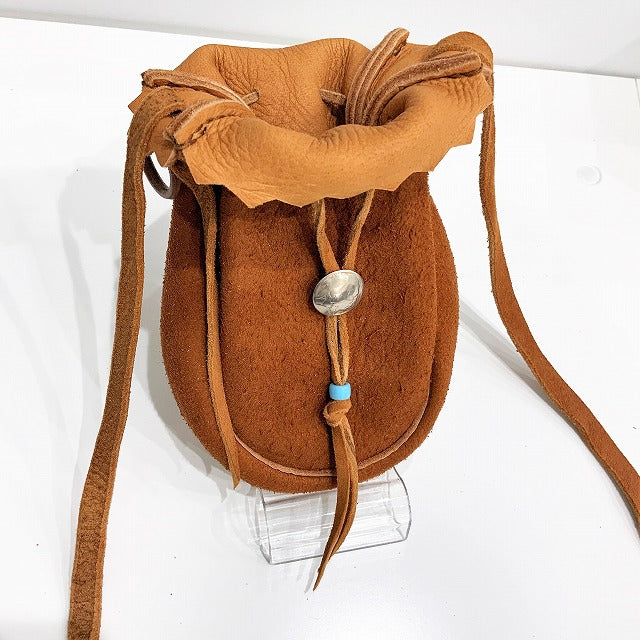 ゴローズ goro's [新品]巾着ポーチS(赤茶) – DELTAone