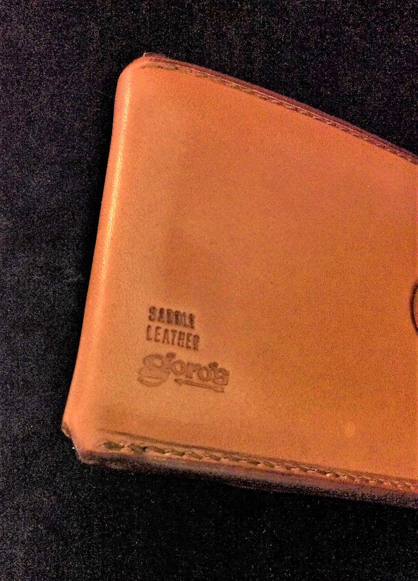 ゴローズ goro's [新品]新型二つ折り財布(赤茶)