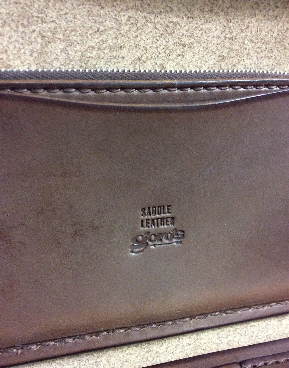 ゴローズ goro's ※特別SALE※ [新品]三つ折り長財布(焦茶)