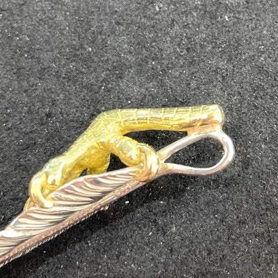 ゴローズ goro's[特注][超美品][現行]金ツメ先金特大フェザー(左)※木村拓哉さん着用