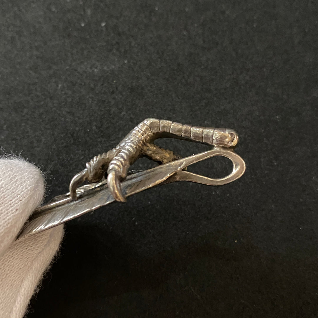 goro's ゴローズ メタル付き 特大フェザー 18k SV ゴローズ goro's [現行] SVツメ付特大フェザー(右)※メタル大※雰囲気