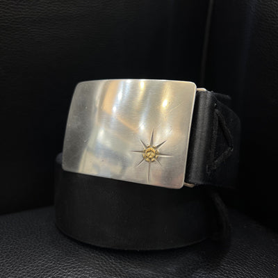 ゴローズ goro's 4cm可動式角バックルベルト(黒)※革新品※木村拓哉さん着用モデル