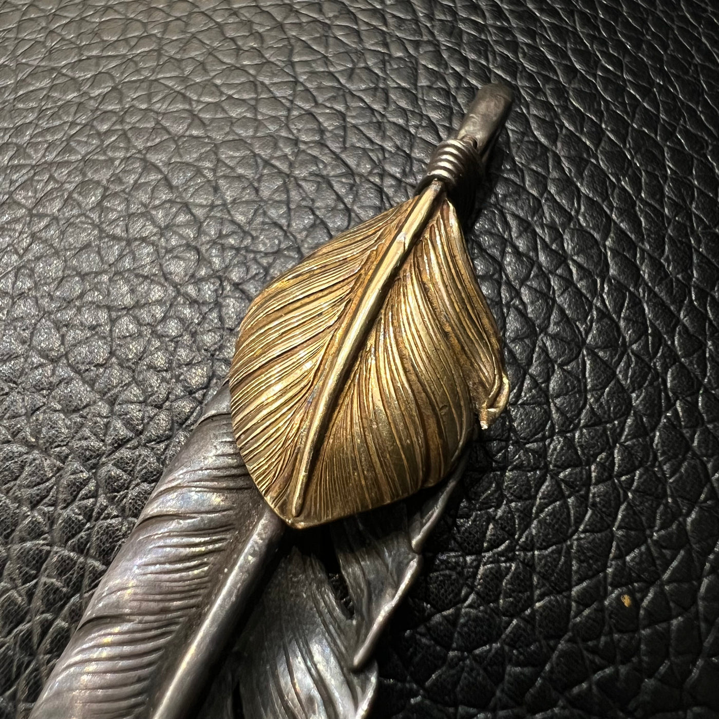 ゴローズ goro's [超希少][美品][OLD]上金先金特大フェザー(左) ※雰囲気抜群