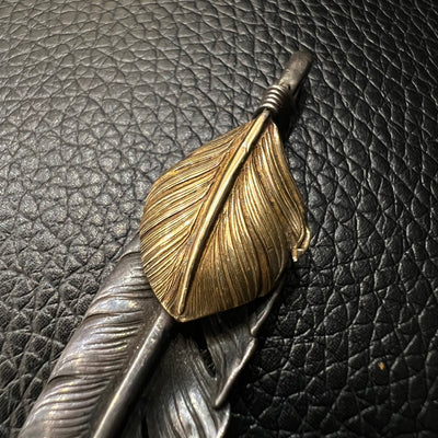 ゴローズ goro's [超希少][美品][OLD]上金先金特大フェザー(左) ※雰囲気抜群