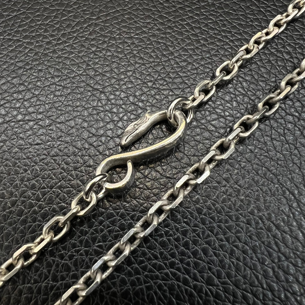 ゴローズ goros 三点吊り大 金メタル付きグラス 細角チェーン グラス大