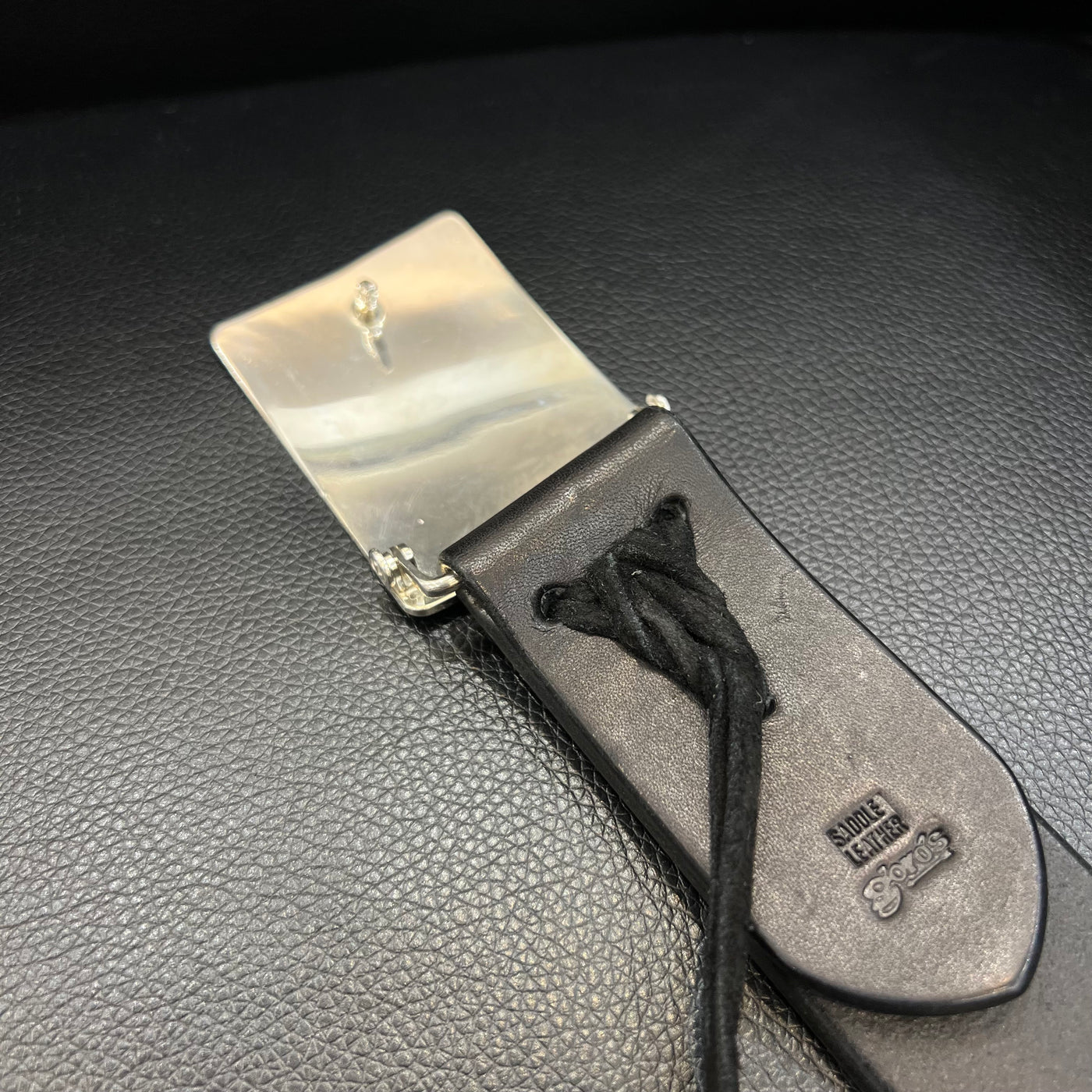 ゴローズ goro's 4cm可動式角バックルベルト(黒)※木村拓哉さん着用モデル