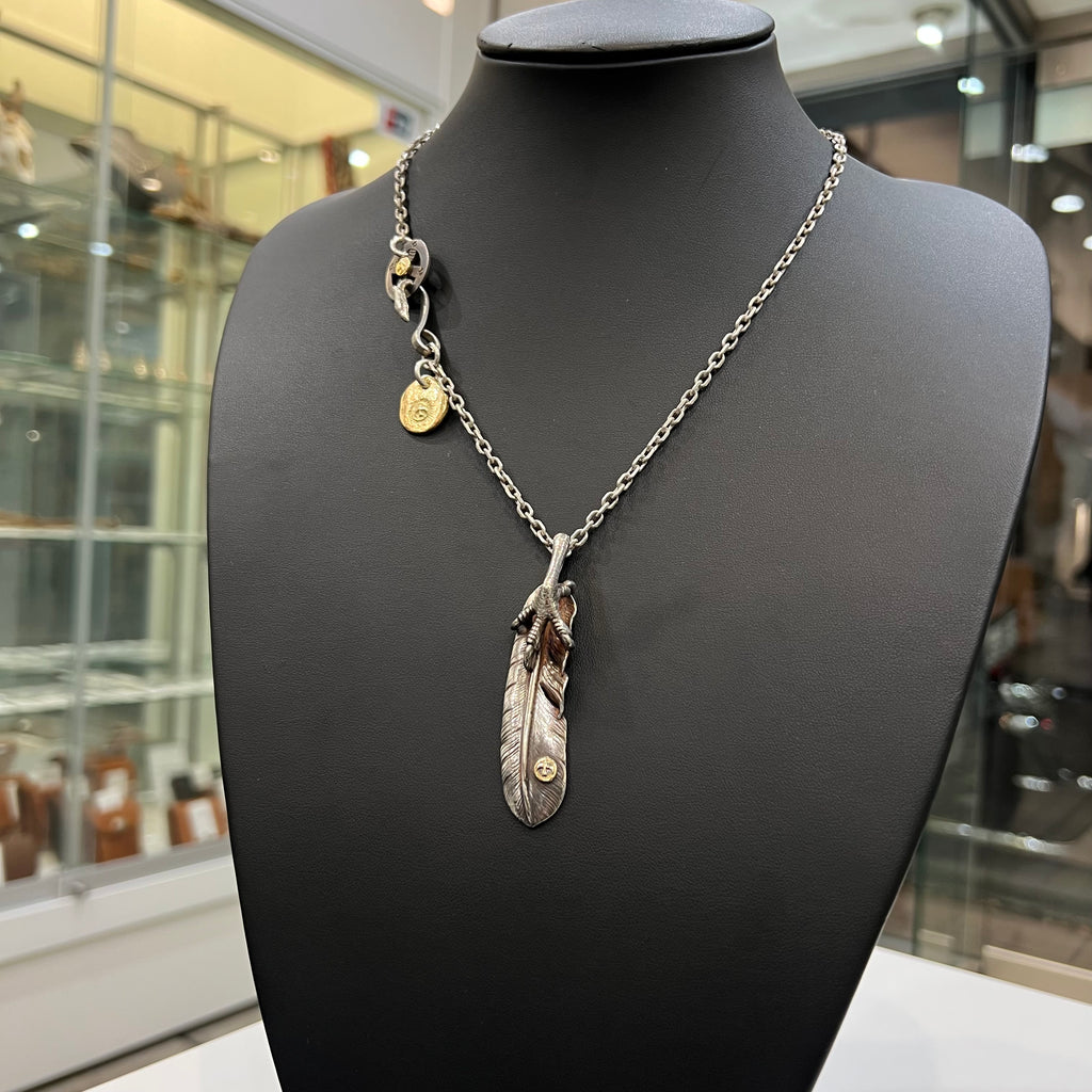 ■goro’s ゴローズ SV特大フェザー(左向き) ゴローズ goro's ※特別SALE※SVツメ付特大フェザー(左)SET – DELTAone