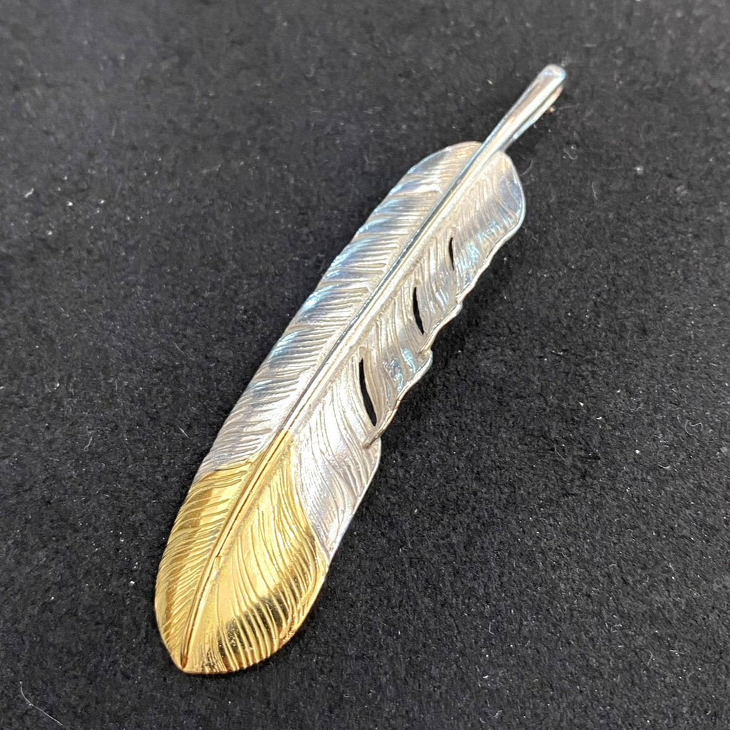 ゴローズ先金特大フェザー(左) goro's ゴローズ 金爪 先金 特大 フェザー 左 | chromehearts