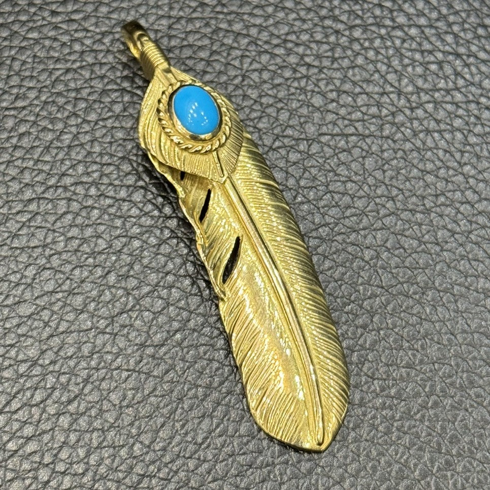 ゴローズ goro's [完品][超希少][現行]上金金縄TQ全金特大フェザー(右)