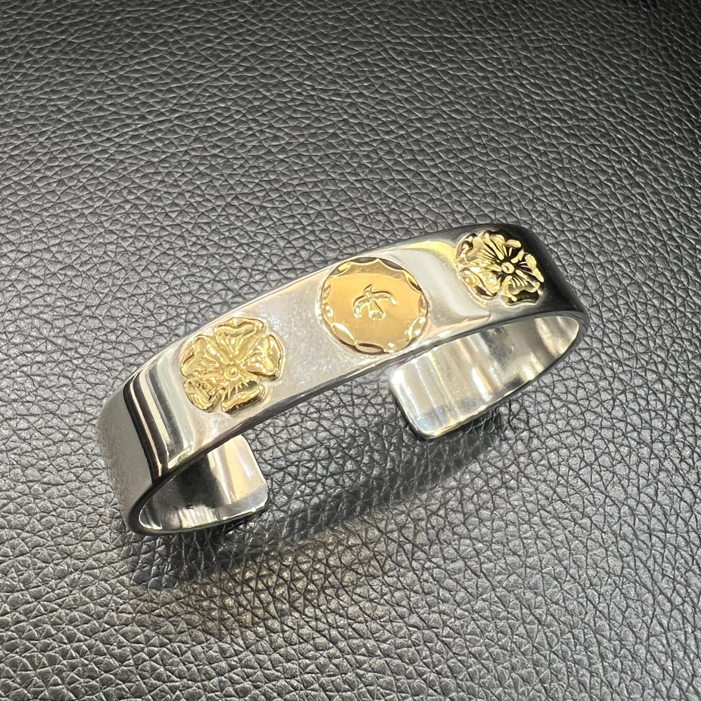 ゴローズ goro's[ほぼ新品]Wローズブレス(S)