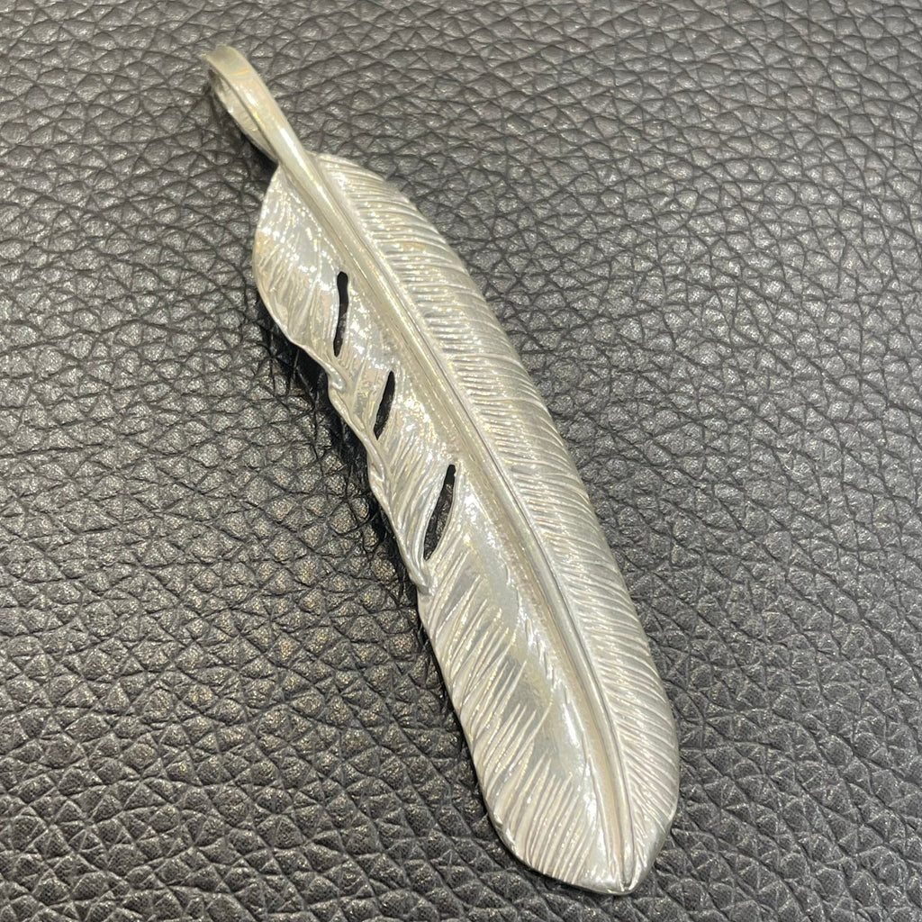 goro's 新品 ゴローズ 銀爪 メタル付き 特大フェザー 右向き