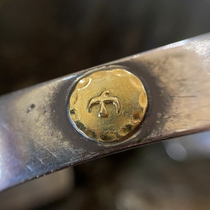 ゴローズ goro's [特注][OLD]平打ちブレス(M)※1995年号※ネーム※毛彫り