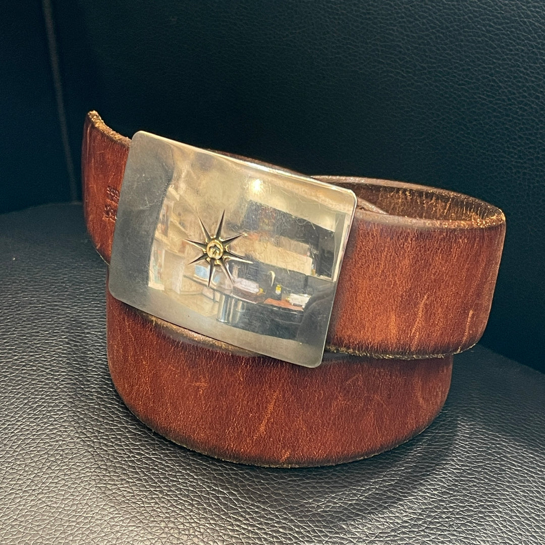 ゴローズ goro's 4cm固定式角バックルベルト(焦茶) – DELTAone