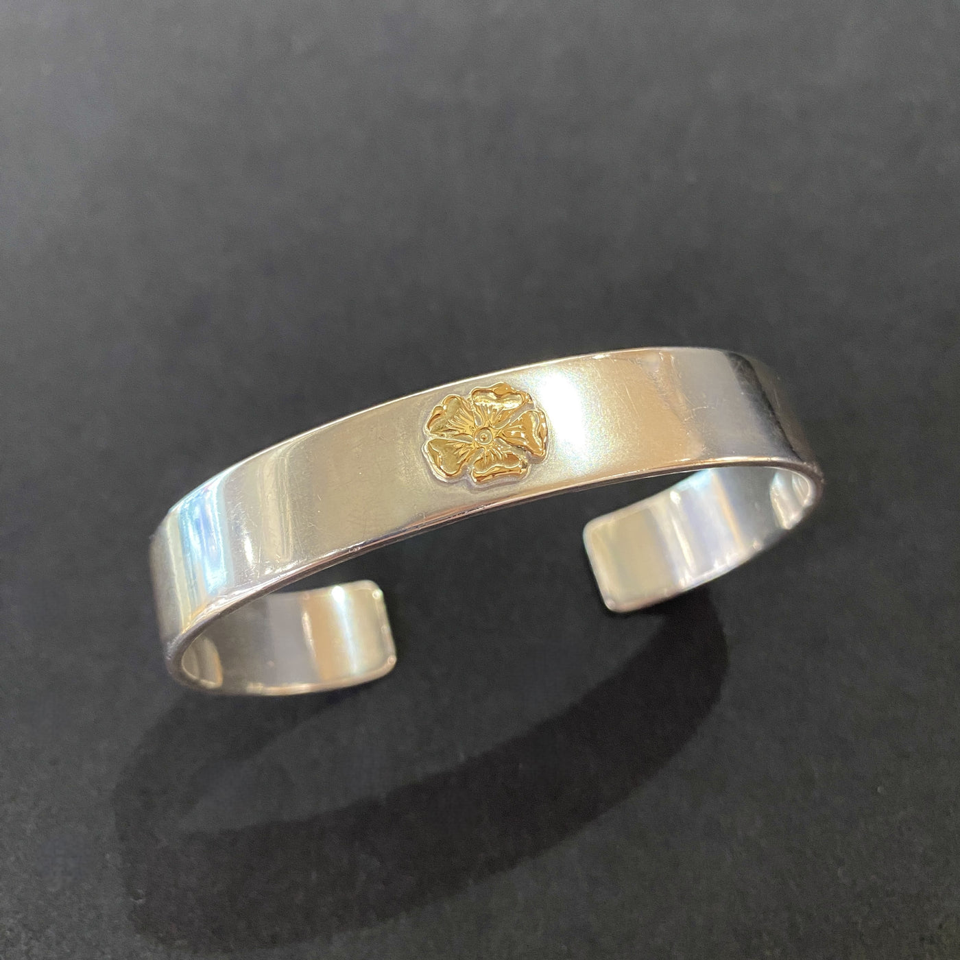 ゴローズ goro's [美品]平打ちローズブレス(L)