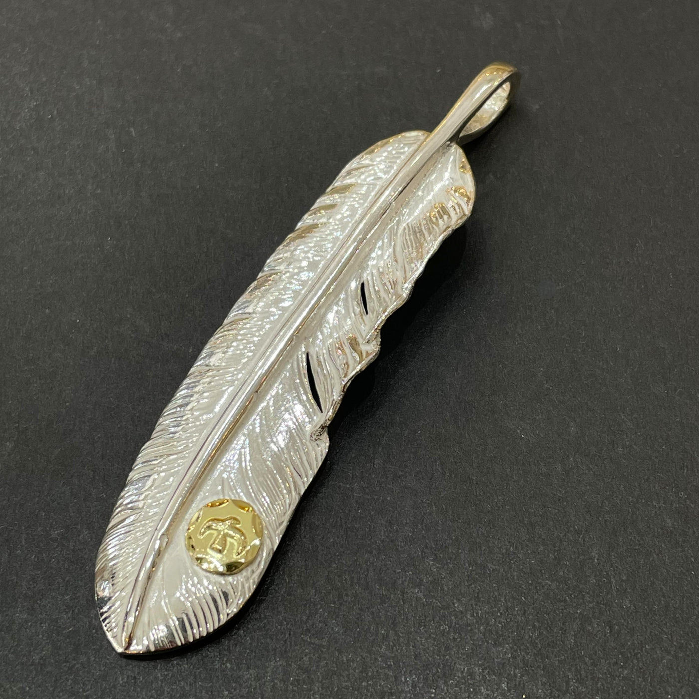 ゴローズ goro's [新品]メタル付特大フェザー(左)