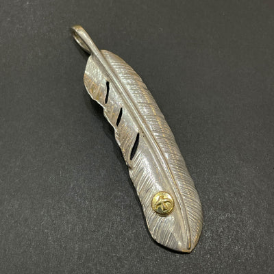 ゴローズ goro's [現行]メタル付特大フェザー(右) ※メタル小