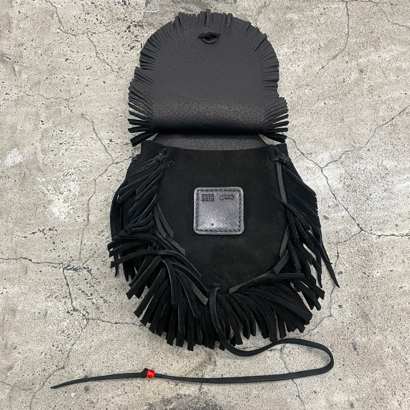 ゴローズ goro's [新品]フリンジ付腰掛けバッグ(黒)