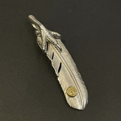 ゴローズ goro's [現行]SVツメ付特大フェザー(右)※メタル小