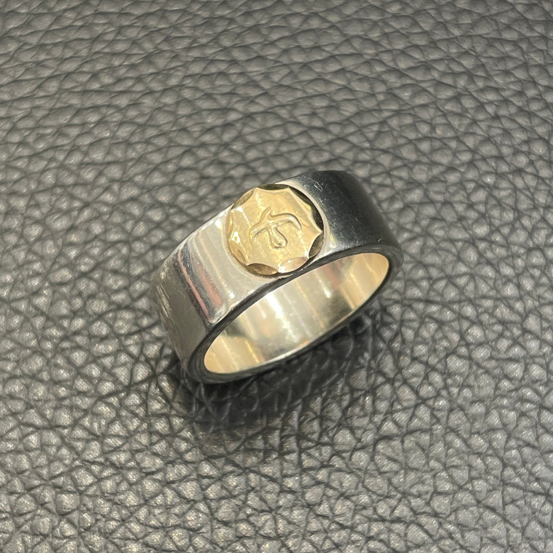 ゴローズ ローズ平打ち リング メンズ 9号