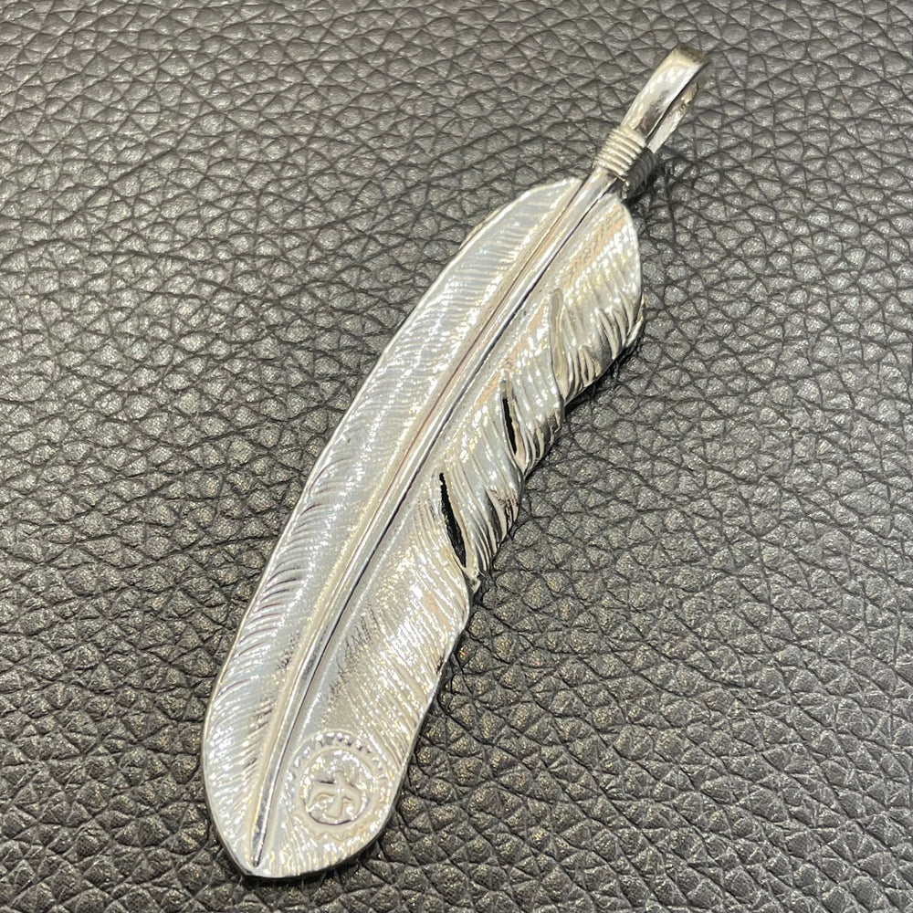 安*心様 ゴローズ　フェザートップ右向き メタル付き特大フェザー 右向き ※使用感あり【取扱：福岡天神店