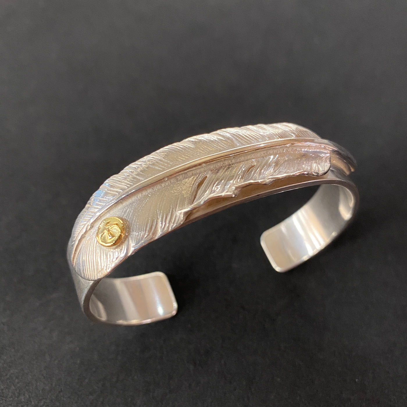 ゴローズ goro's [特注][超美品]メタル付フェザーブレス(S)