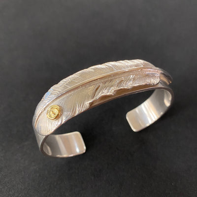 ゴローズ goro's [特注][超美品]メタル付フェザーブレス(S)