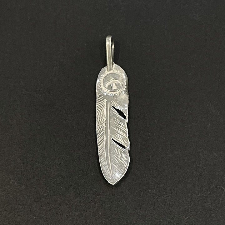 ゴローズ　goro's SVプレーンフェザー　Mサイズ　左右セット　オールド品 goro's - ゴローズ SVプレーンフェザー M 左右セット 美品 オールドの