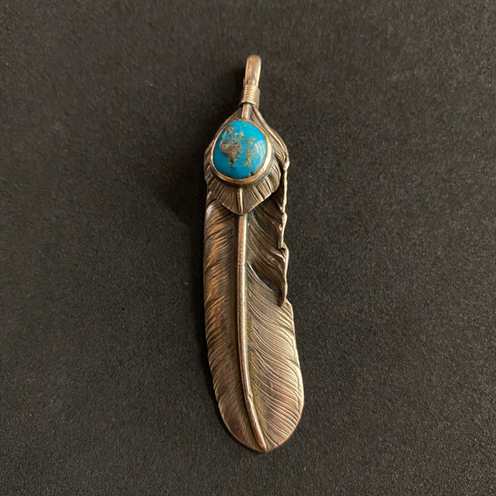 ゴローズTMTさん ゴローズ goro's [特注][超希少][OLD]天然TQ付上銀特大フェザー(左