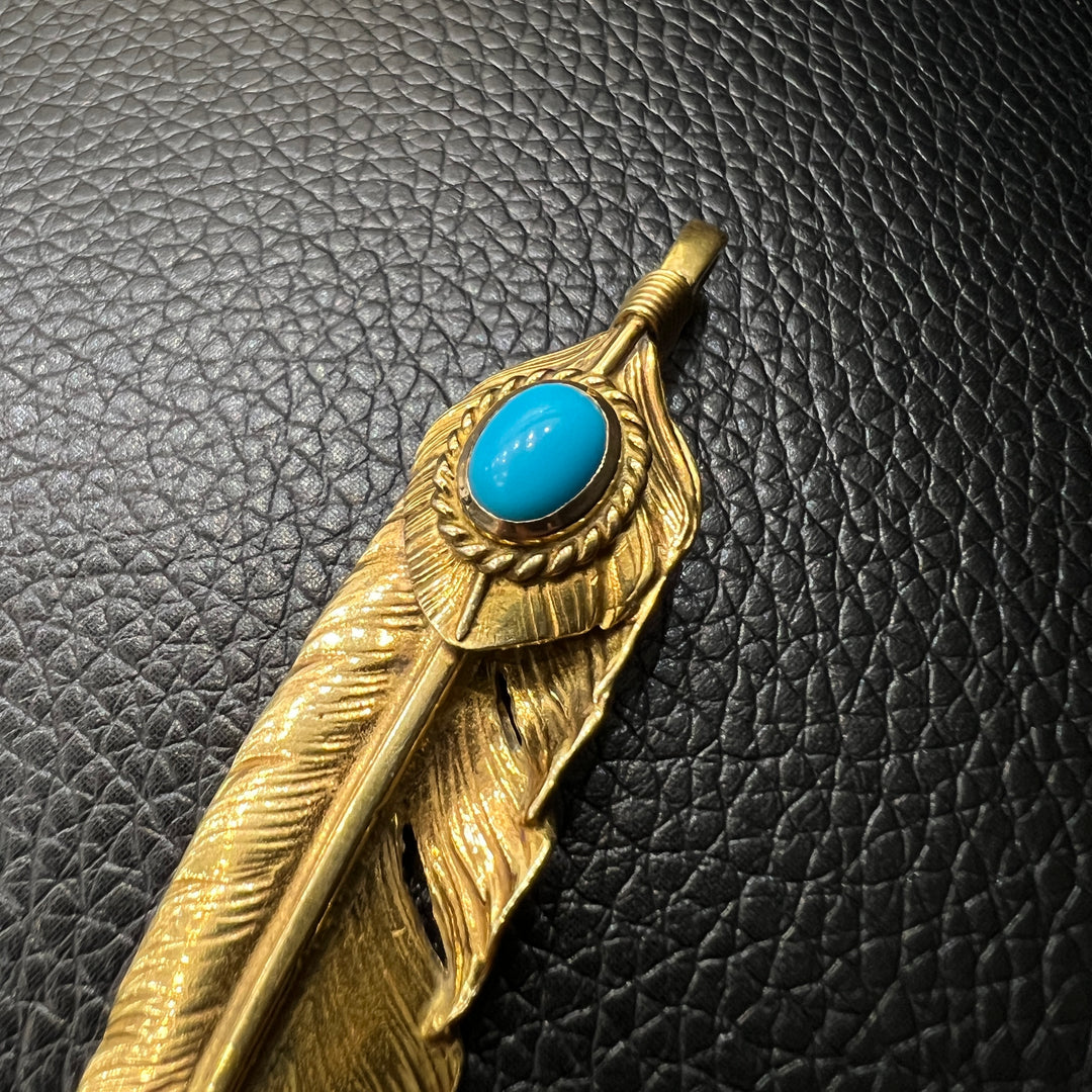 ゴローズ goro's [完品][超希少][現行]上金金縄TQ全金特大フェザー(左