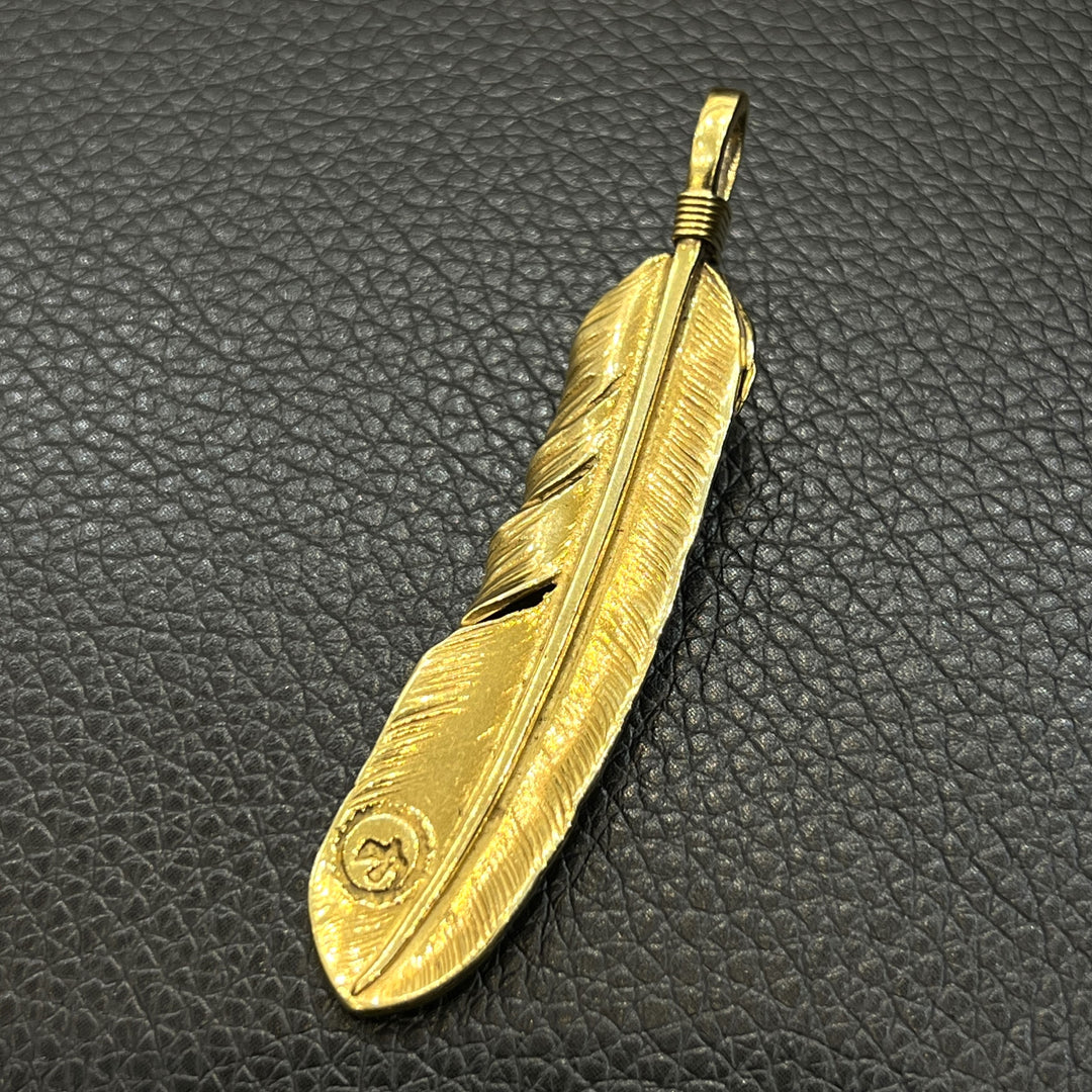 ゴローズ goro's [完品][超希少][現行]上金金縄TQ全金特大フェザー(左
