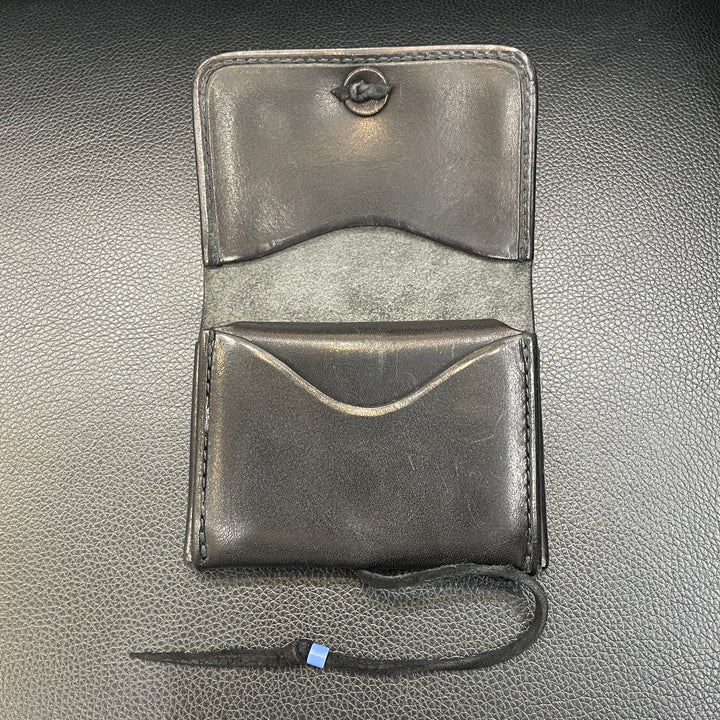 goro's Leather ブラック カードケース GORO'S カードケース ブラック ゴローズ 二つ折り財布 小銭入れ