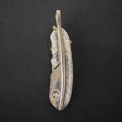 ゴローズ goro's [特注][超美品]金ツメメタル付特大フェザー(左)※メタル小※廃盤モデル