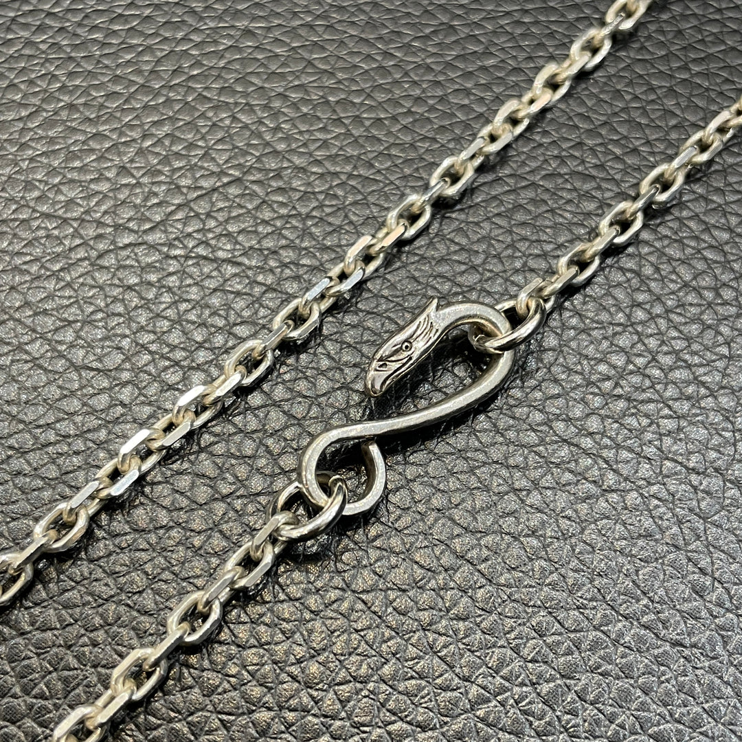 <TEN>新品 太丸ロングチェーン 太角チェーン 上金 先金 18金金メタルホイール太角ロングチェーンネックレス 太丸ロング