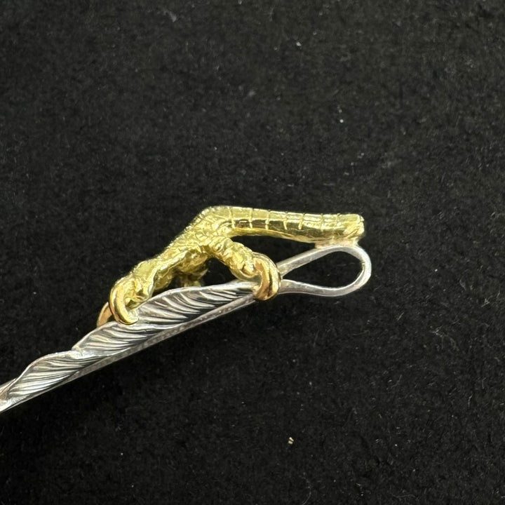 ゴローズ goro's [特注][超美品][現行]金ツメ先金特大フェザー(左