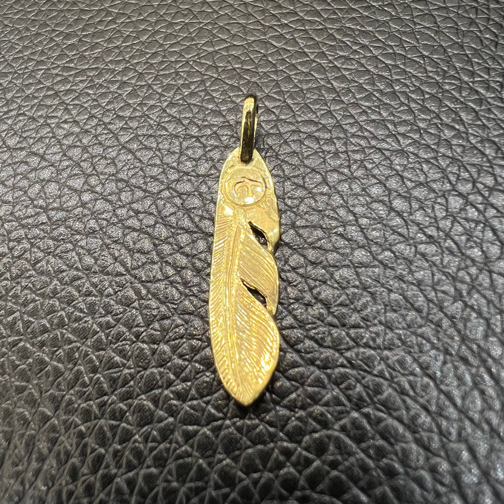プレーンホイール 全金 フェザー 左 M ネックレス ハンドメイド フェザー – DELTAone