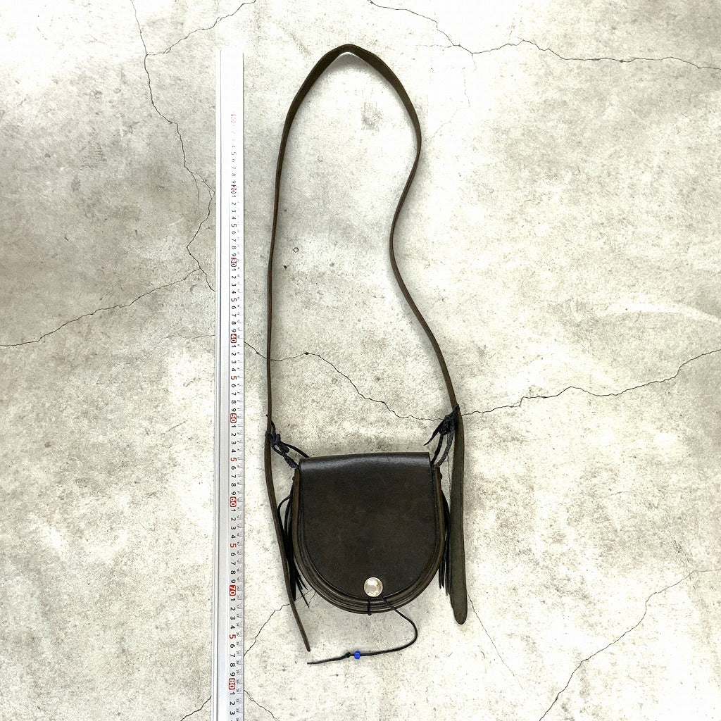 goros ゴローズ　メディスンバッグ　ポーチ　ブラック　黒　レザー　本革 goros ゴローズ メディスンバッグ ポーチ ブラック 黒 レザー 本