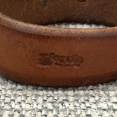 ゴローズ goro's GC24付コンチョ付革ブレス(赤茶)