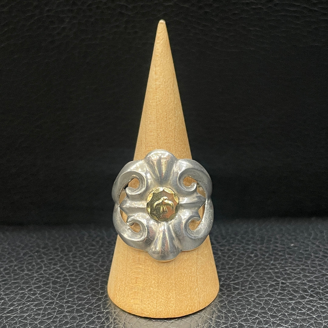 デッドストック　彫刻入り 平打ちリング　ブロンズエイジ デッドストック 彫刻入り 平打ちリング ブロンズエイジ