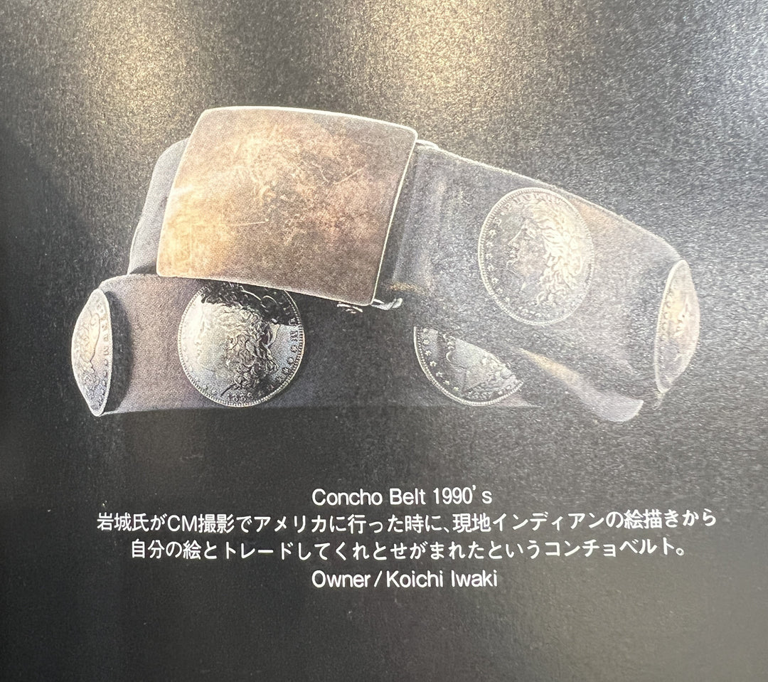 ゴローズ goro's [超希少]4cm可動式プレーン角バックルベルト(黒