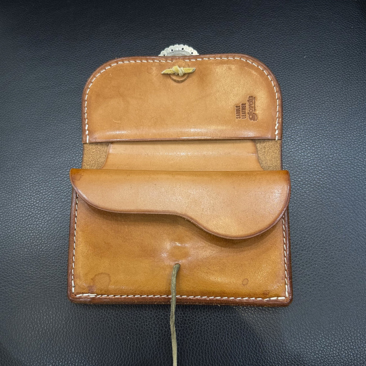ゴローズ goro's [OLD][超希少]カスタム中財布(サドル) ※廃盤モデル※マチ無し