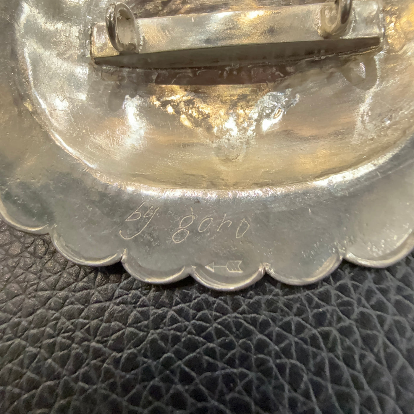 ゴローズ goro's [超希少][特注]天然TQ付特大コンチョ※高橋吾郎氏ハンドメイド/ネーム