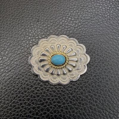 ゴローズ goro's [超美品] 金縄TQフラワーコンチョ(横)