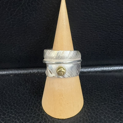 ゴローズ goro's [美品]メタル付フェザーリング(13号)※メタル小