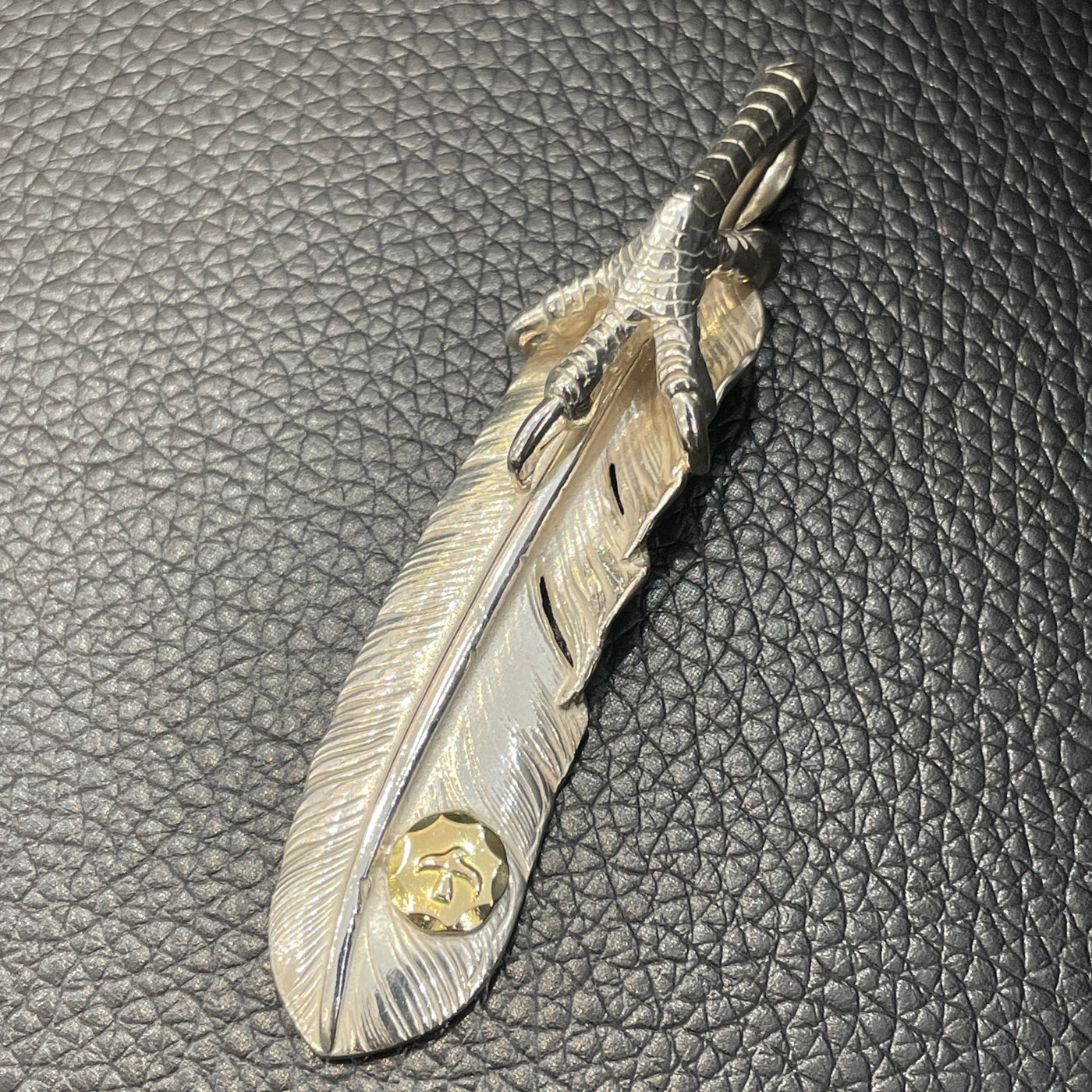 ゴローズ goro's [現行]SVツメ付特大フェザー(左)※メタル大