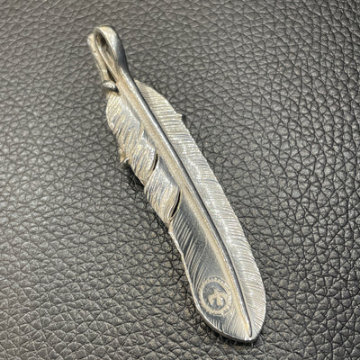 ゴローズ goro's [現行]SVツメ付特大フェザー(左)※メタル大